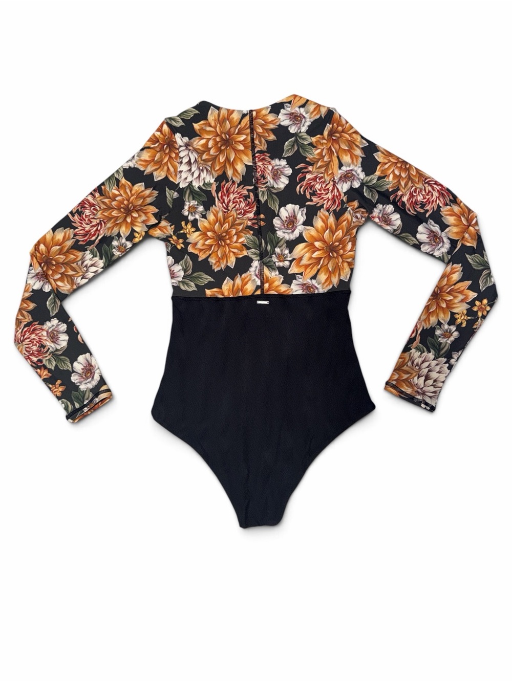Maaji XS Reversible Floral Long Sleeve Surf Suit One Piece Rash Guard Swimsuit - Picture 2 of 5